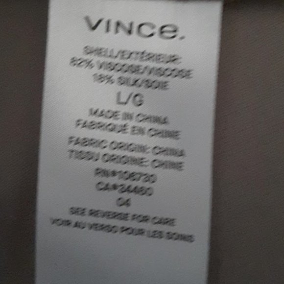 Vince Taupe Velvet Flowy Cami - Picture 8 of 10